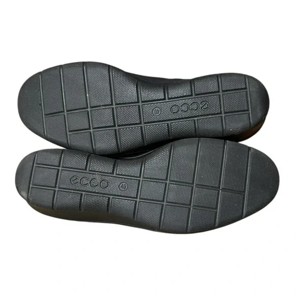 ECCO Felicia Black Slip On Wedge Loafer Women 9 Stretch Textile Comfort Shoes - Picture 8 of 9